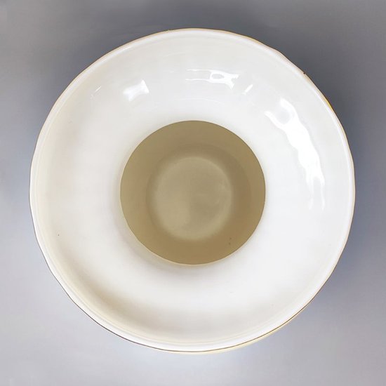 1960 Bellissimo vaso beige di Carlo Nason in vetro di Murano. Prodotto in Italia