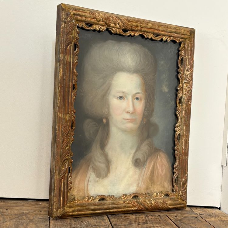 18th-century pastel portrait