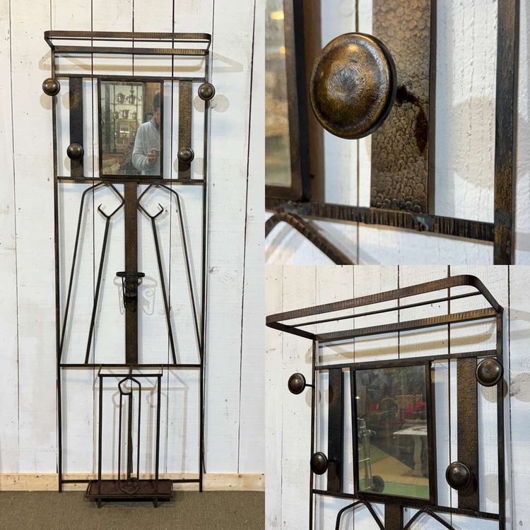 Appendiabiti in ferro in stile Art Déco degli anni '60