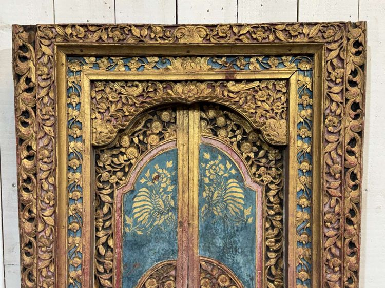 Porta in teak balinese dei primi del XX secolo