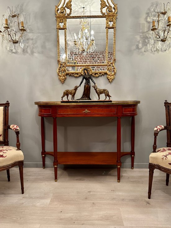 Console Desserte De Style Louis XVI En Acajou Maison Jansen Paris 
