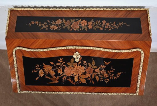 Bureau de Dame en Bois Précieux, style Louis XV, époque Napoléon III – 2ème moitié du XIXe