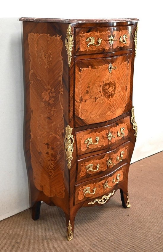 Secrétaire en Marqueteries, Transition Louis XV / Louis XVI – Fin XIXe