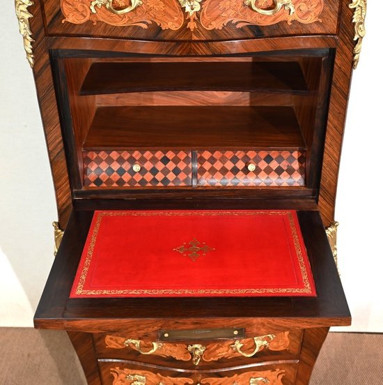 Secrétaire en Marqueteries, Transition Louis XV / Louis XVI – Fin XIXe