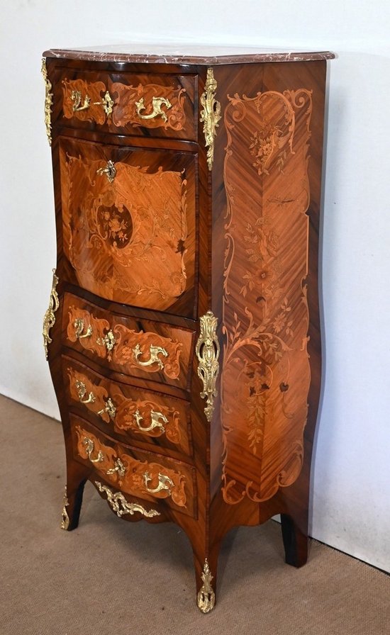 Secrétaire en Marqueteries, Transition Louis XV / Louis XVI – Fin XIXe