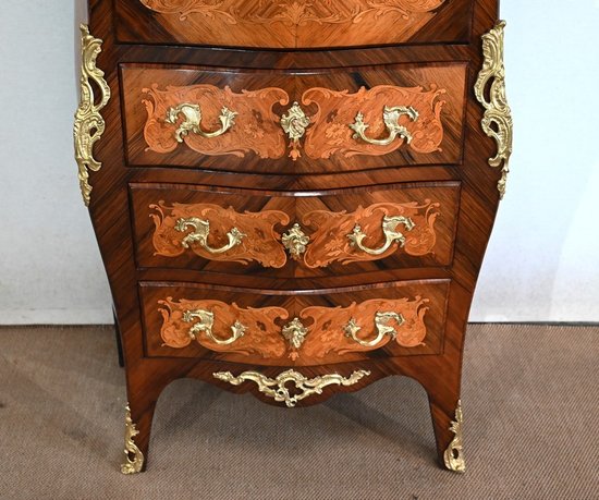 Secrétaire en Marqueteries, Transition Louis XV / Louis XVI – Fin XIXe