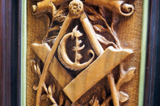 Boiserie encadrée FRANC MACONNERIE