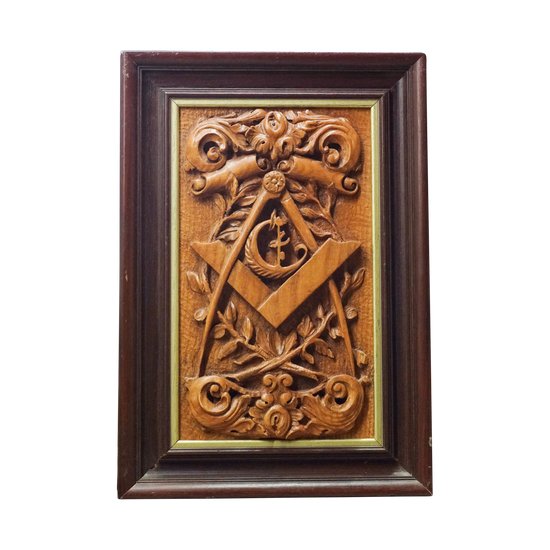 Boiserie encadrée FRANC MACONNERIE