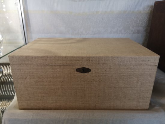 Christofle Marly model silver-plated metal chest of drawers