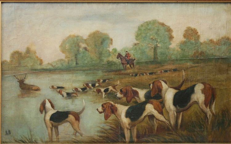 Oil on canvas signed BR, XIXème