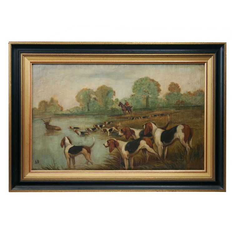 Huile sur toile Signée B.R