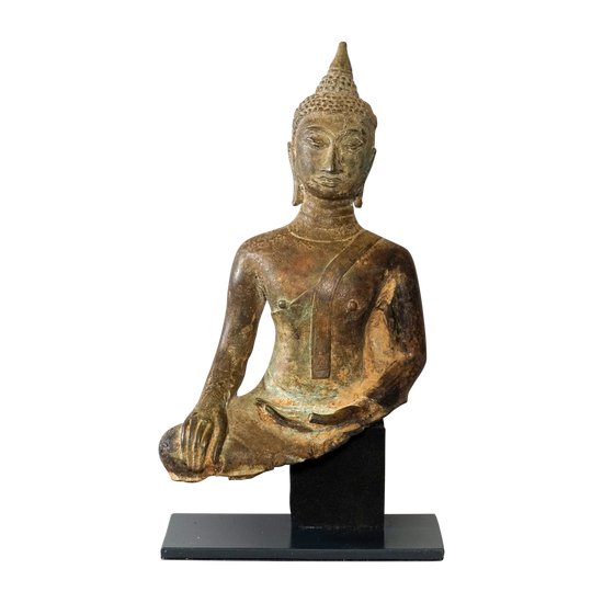 Buddha di bronzo Thailandia periodo Ayutthaya XVII