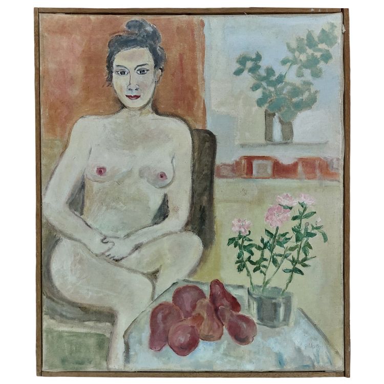 Amos ZELIKSON - (1930 - 2017) - Nue - huile sur toile