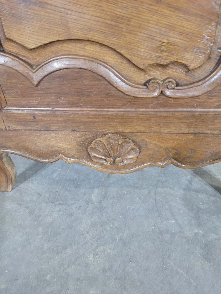 Petite vitrine en chêne une porte