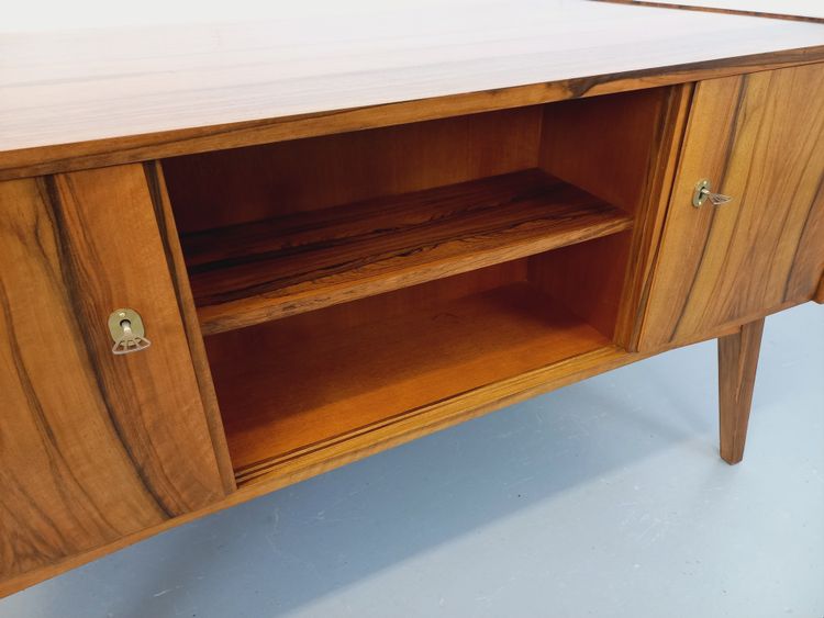 Bureau de direction double-face style scandinave vintage en palissandre des années 60