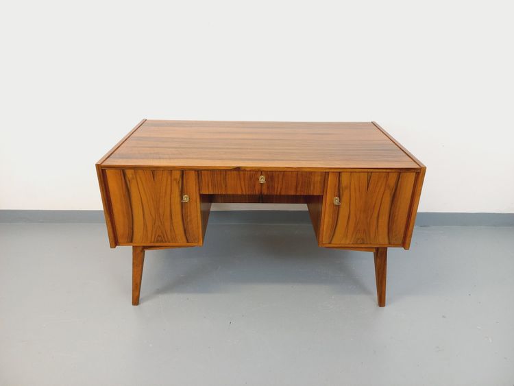 Bureau de direction double-face style scandinave vintage en palissandre des années 60