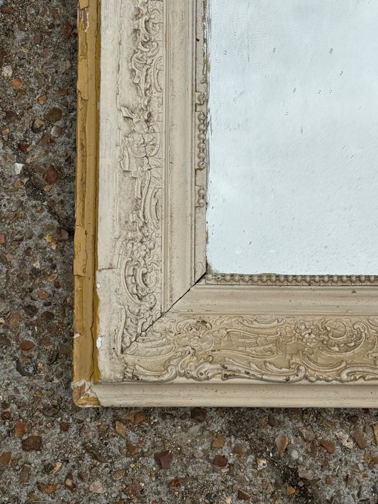 Miroir laqué blanc