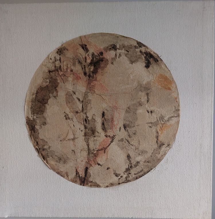 René SCHLOSSER (1933 - 2017) - Deux peintures abstraites - Huiles sur toile
