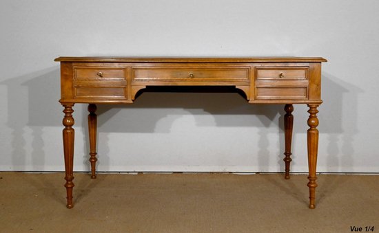 Bureau en Noyer massif, style Louis XVI – 1920