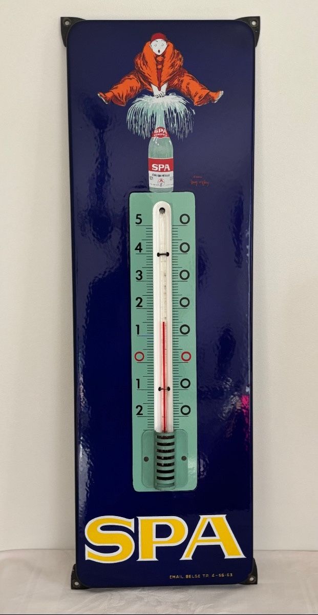 TEGLIA SMALTATA CON TERMOMETRO PER SPA JEAN D’YLEM