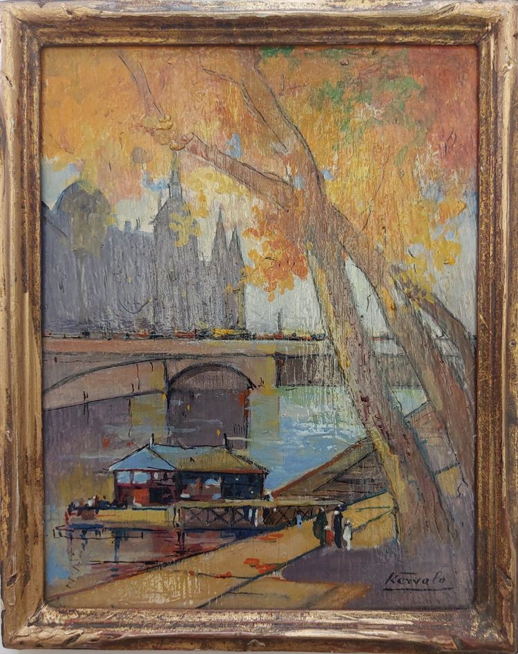 Robert Kervalo - (1902 - 1974) - Paris - 2 oils on panel