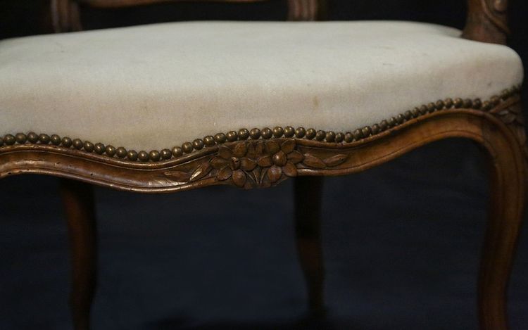 Coppia di cabriolet d'epoca Luigi XV XVIII secolo