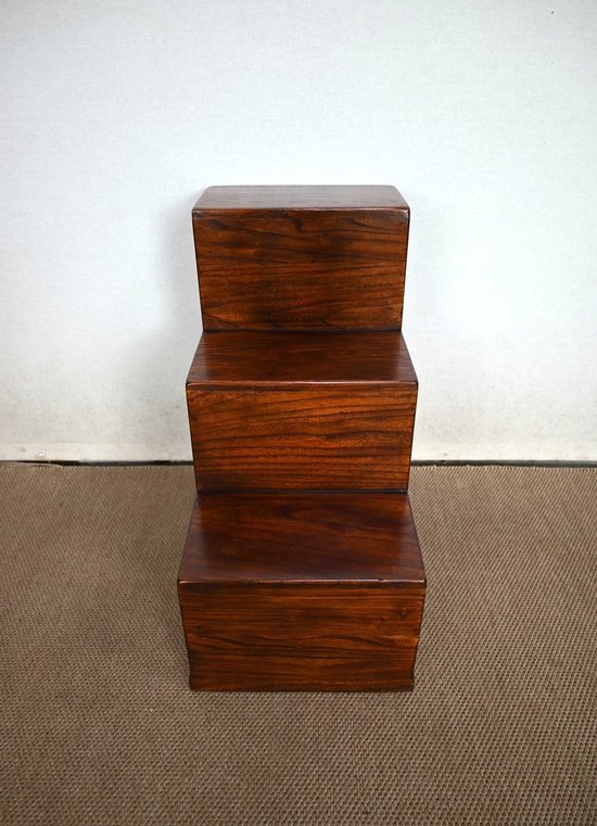 Sofa end, step stool structure, in Teak - 1960
