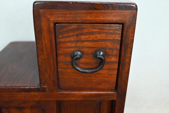 Sofa end, step stool structure, in Teak - 1960
