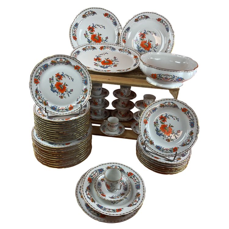 Service de table modèle Vieux Chine Damon RAYNAUD Limoges 