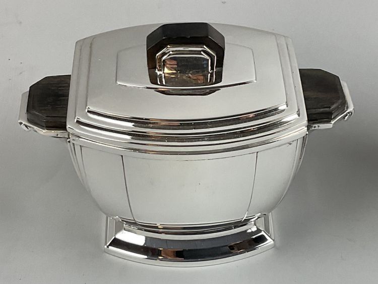Ravinet D’Enfert 5-Piece Art Deco Silver-Plated Coffee Set 