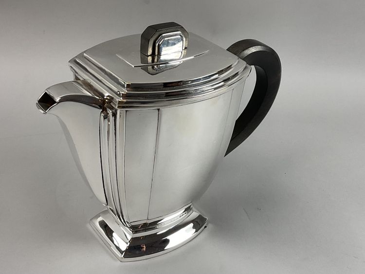 Ravinet D’Enfert 5-Piece Art Deco Silver-Plated Coffee Set 