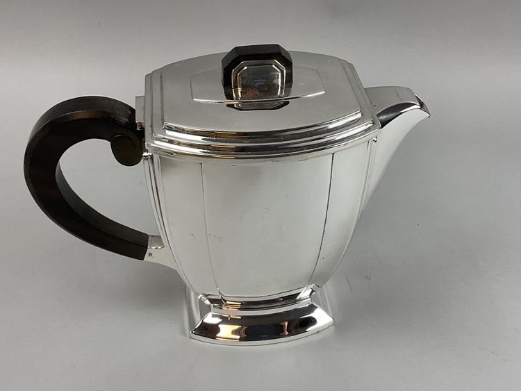 Ravinet D’Enfert 5-Piece Art Deco Silver-Plated Coffee Set 