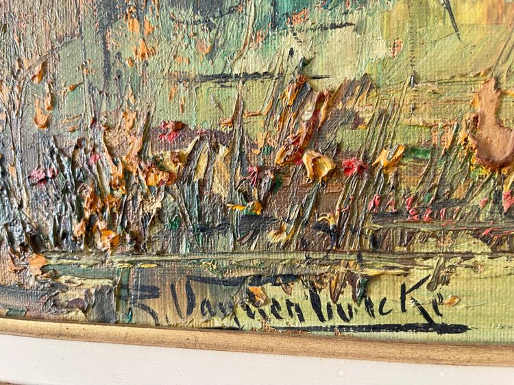 Roger Vandenbulcke (1921-) – Il Moulin Rouge – Olio su tela, 1972 circa
