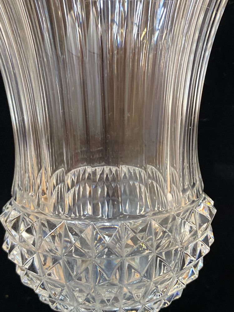 Vase en Cristal Val Saint Lambert, 26cm de Hauteur