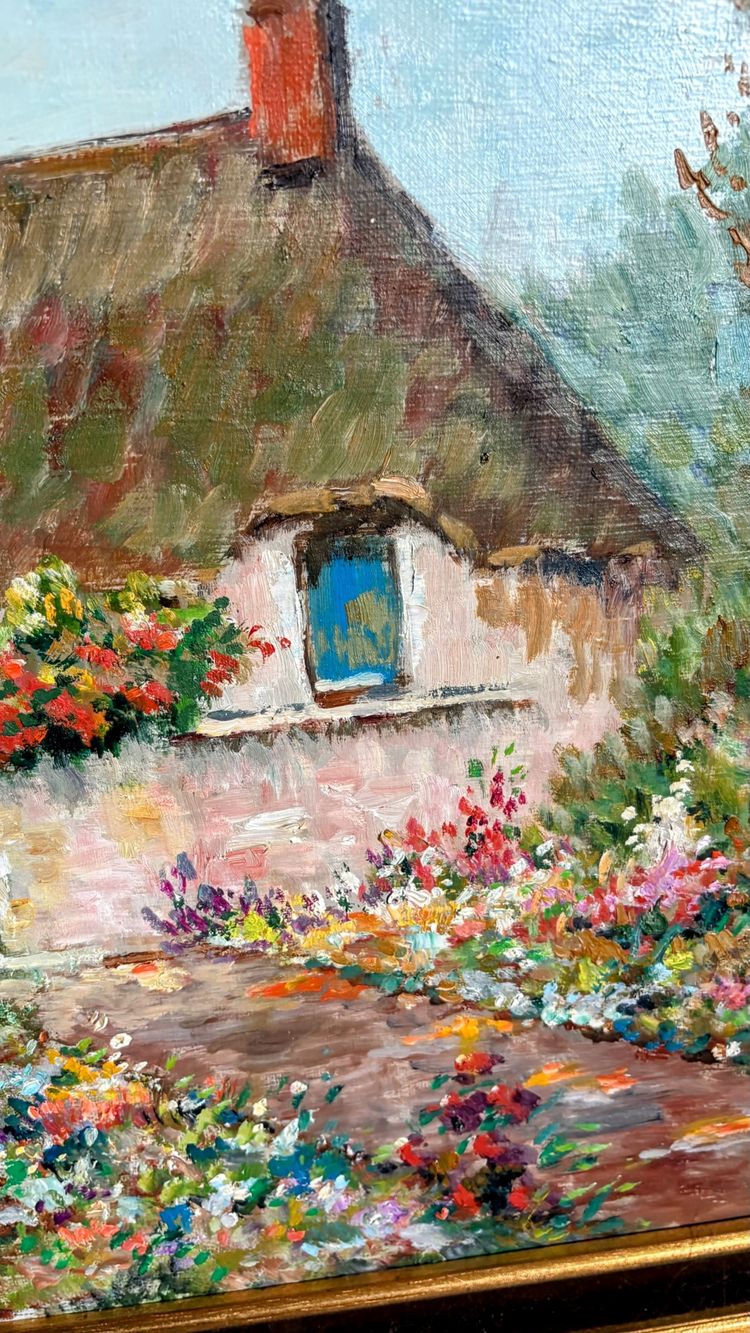 Fattoria bretone in fiore – Henri Stenn (1903-1993)