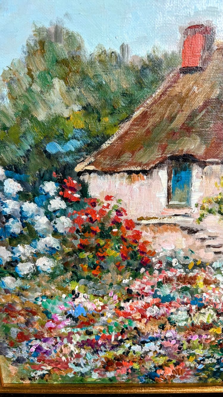 Fattoria bretone in fiore – Henri Stenn (1903-1993)