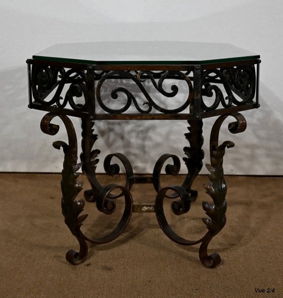 Table Basse en Fer Forgé – 1930