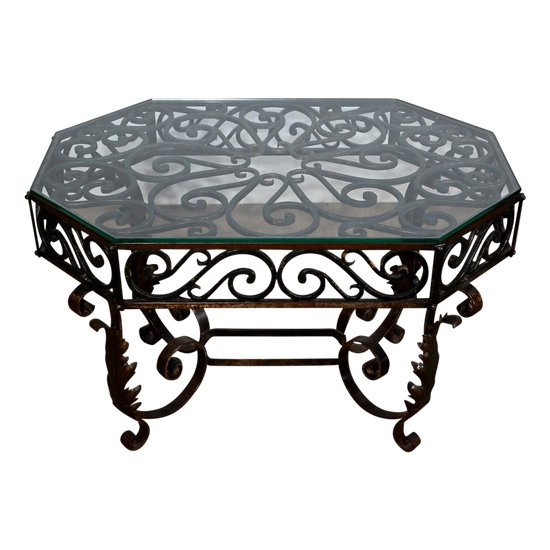 Table Basse en Fer Forgé – 1930