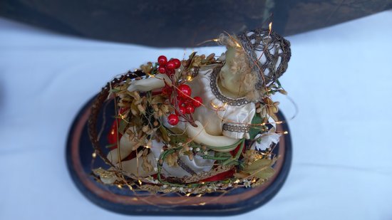 Globe de mariée XIXème  avec personnage
