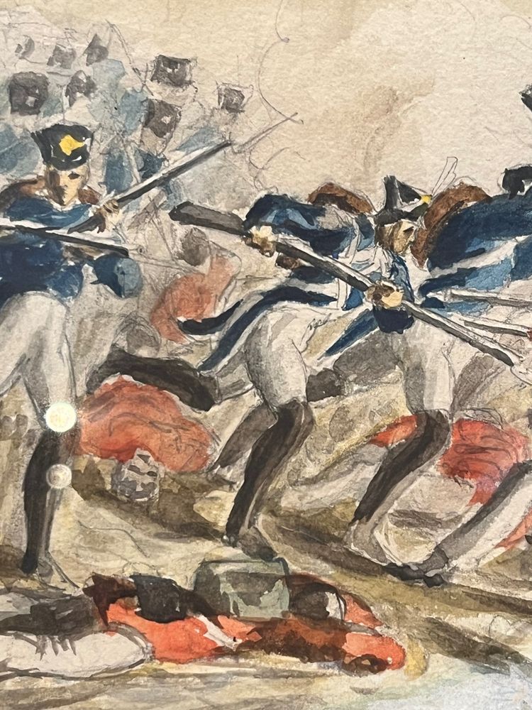 TABLEAU - AQUARELLE - J.A ATKINSON - ANGLETERRE - XIX ÈME