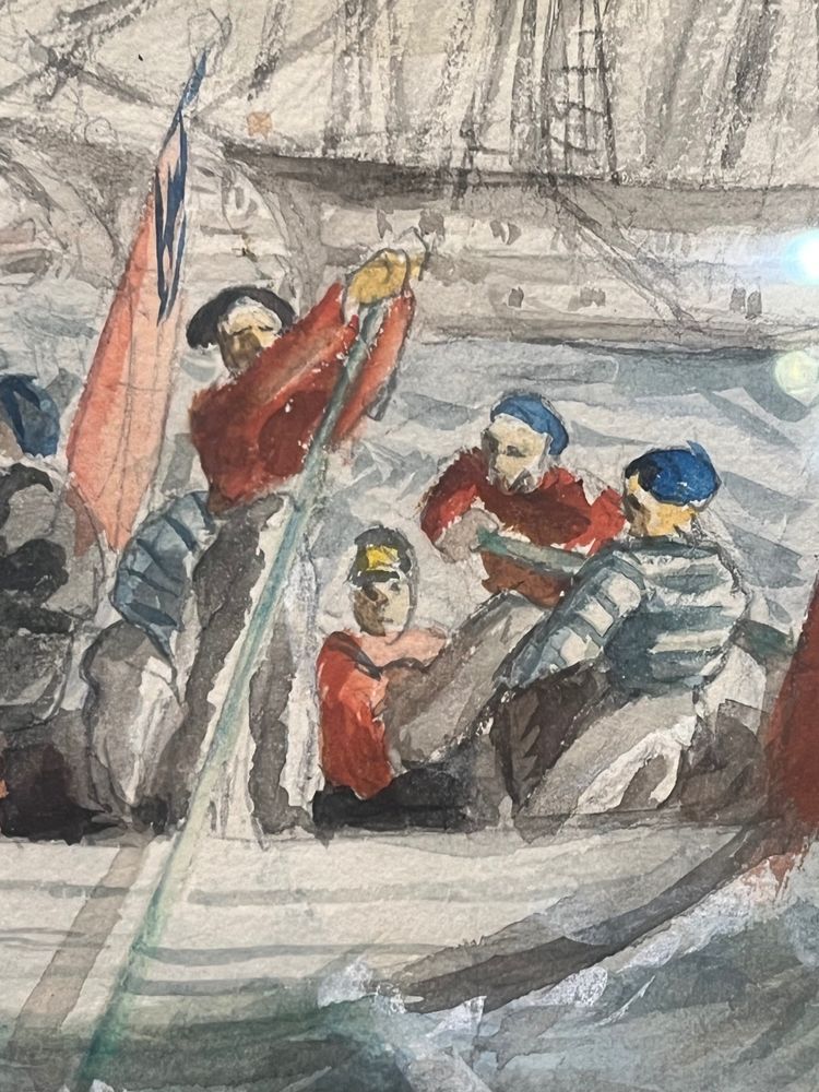 TABLEAU - AQUARELLE - J.A ATKINSON - ANGLETERRE - XIX ÈME