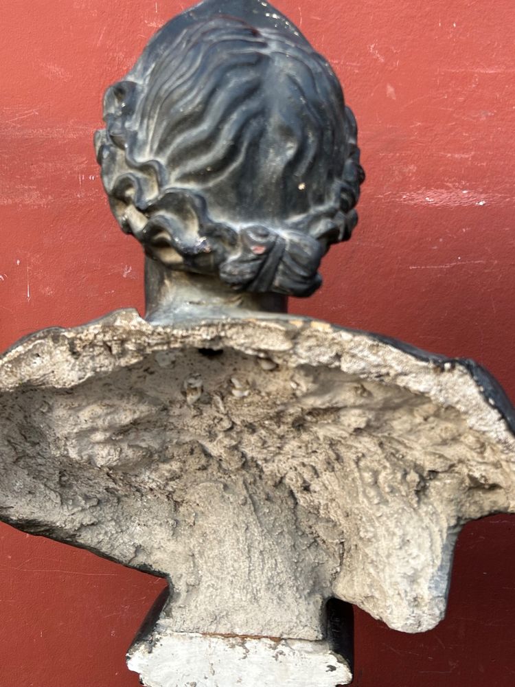 Importante coppia di busti in stile antico in gesso del XVIII secolo – busto romano, Italia, H 90 cm