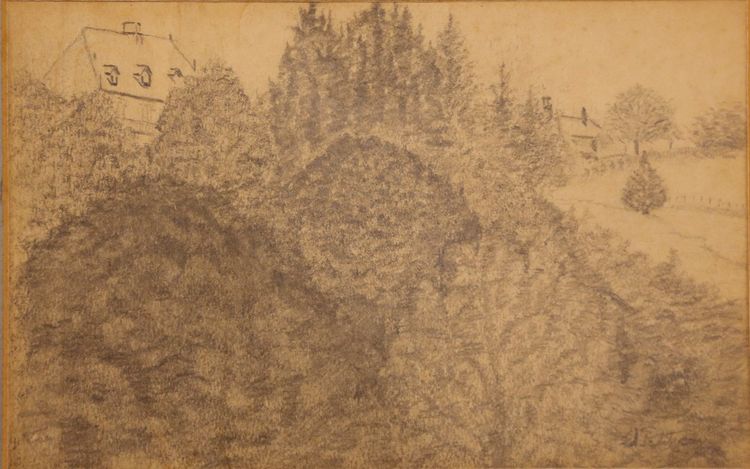 Edmond Petitjean 1844-1925 Crayon sur papier