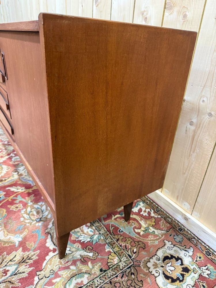 Scandinavian Danish Style Sideboard – Solid Teak and Veneer – 1960s