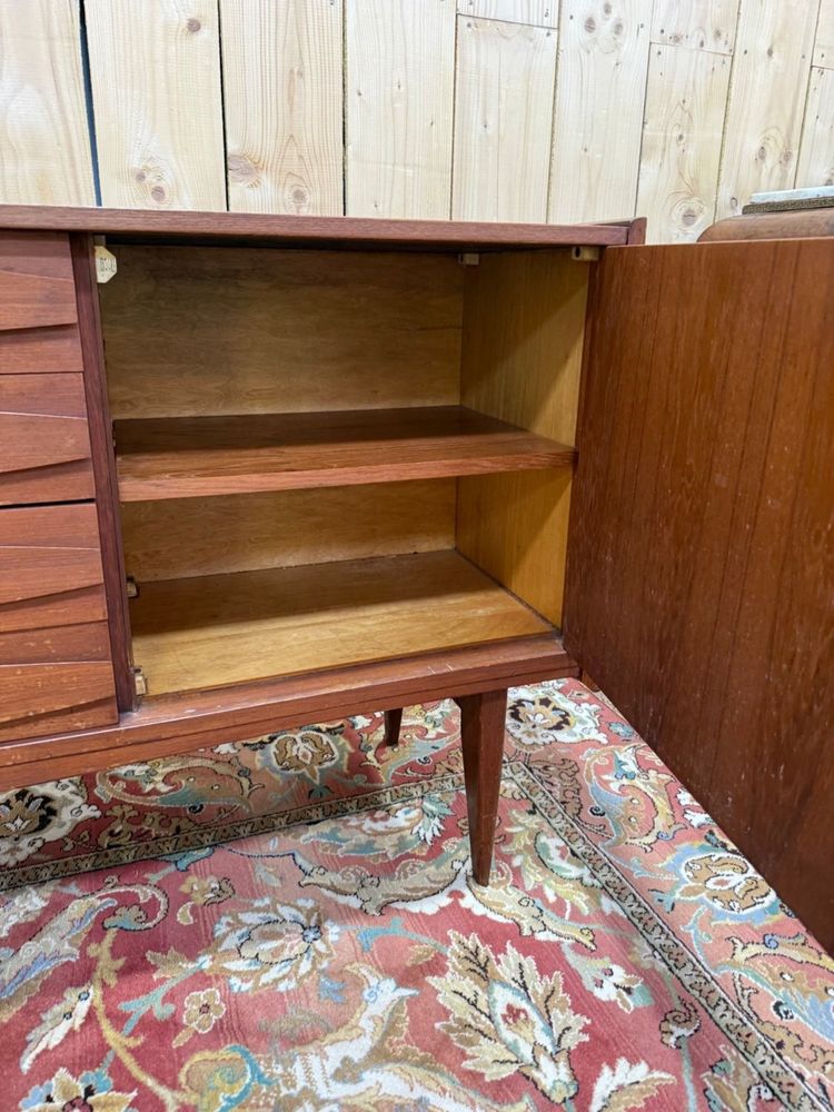 Scandinavian Danish Style Sideboard – Solid Teak and Veneer – 1960s