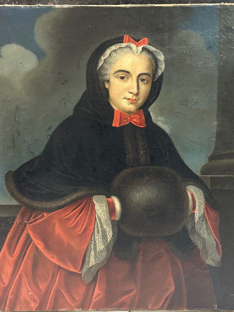 Portrait of a Woman in a Sleeve, oil on canvas, late 18th century – 18th-century portraits