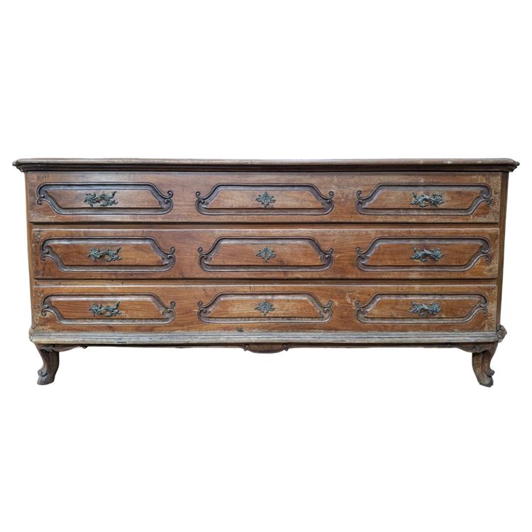 Commode pantalonnière époque Louis XV – Merisier massif