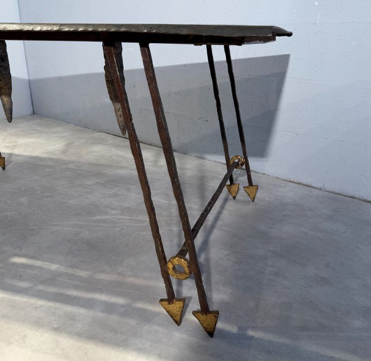 Sculpturale Table à manger de Jean-Jacques ARGUEYROLLES France 1990 