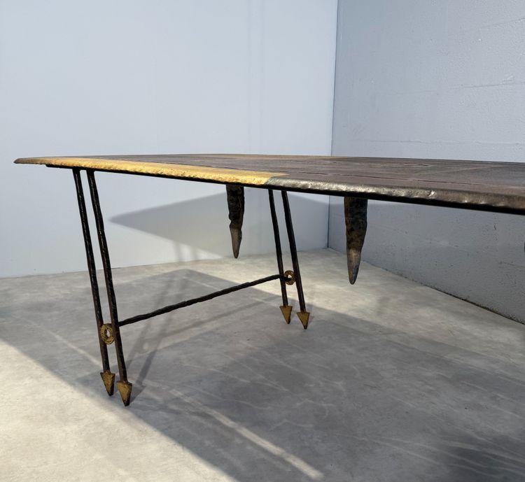 Sculpturale Table à manger de Jean-Jacques ARGUEYROLLES France 1990 