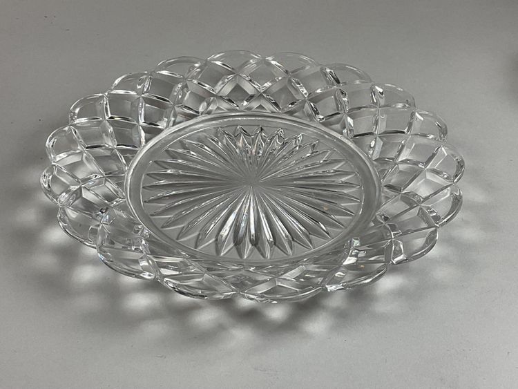 Paar Baccarat-Kristallplatten